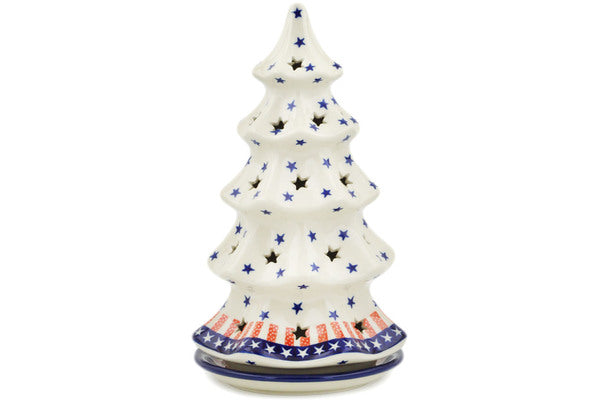 10 Christmas Tree Candle Holders - Classic Americana Decor for Holiday Table Centerpieces & Festive Home Decor
