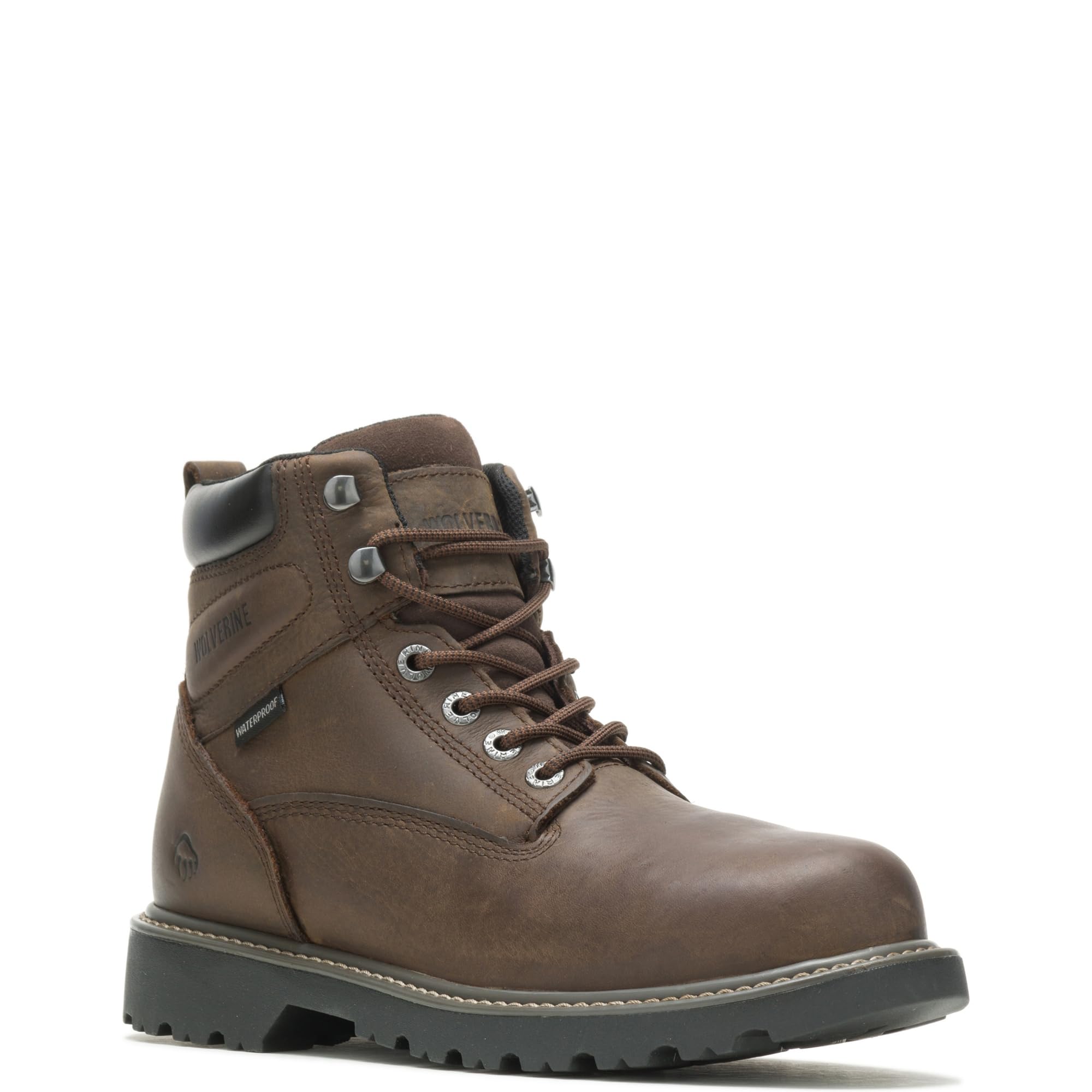 WOLVERINE Men's Floorhand Waterproof Steel Toe 6-Inch Work Boots - Durable Safety Shoes for Construction, Oil Rig & Outdoor Work