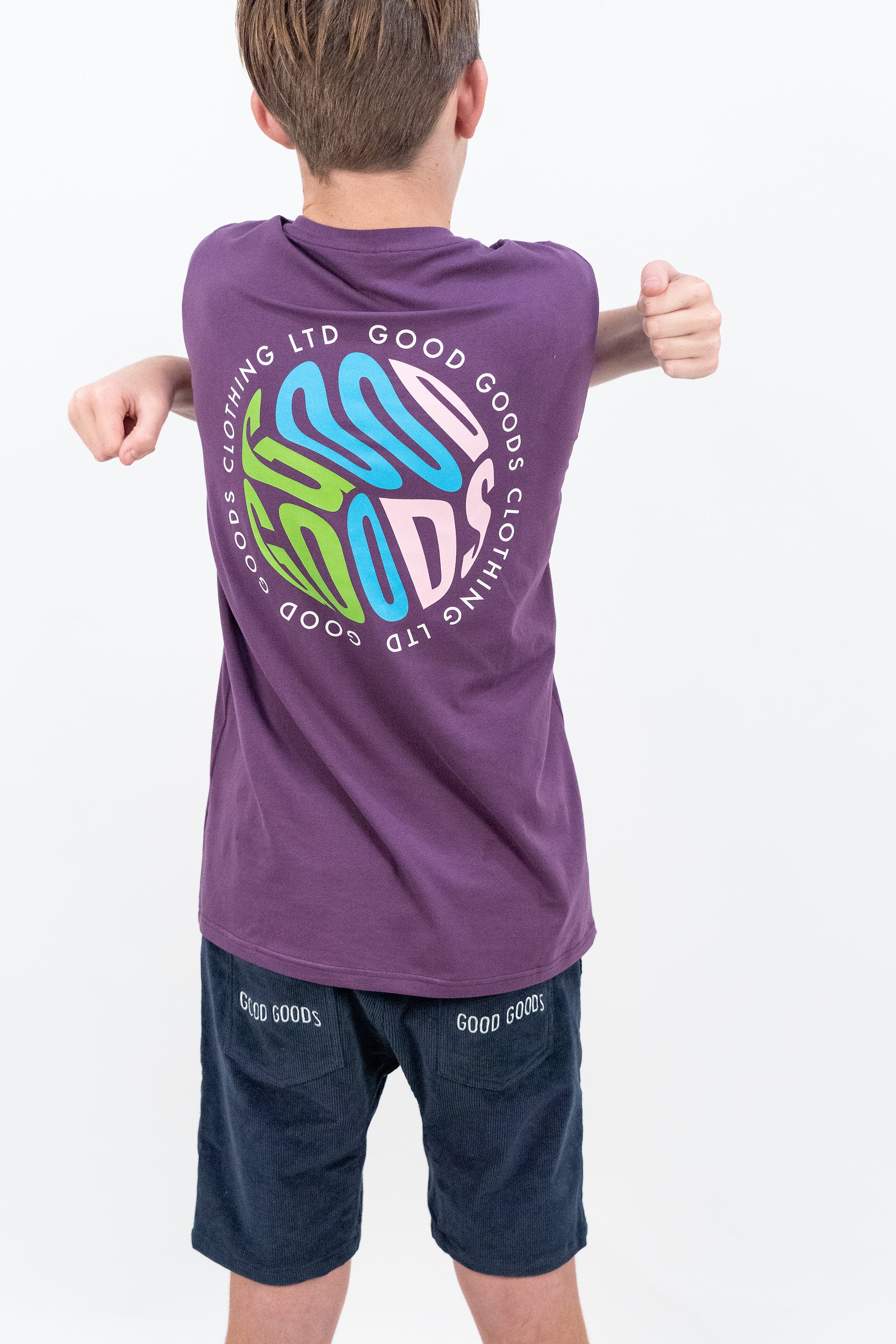 Good Goods Ready Set Tee - Soft Cotton Purple Swell Print T-Shirt for Men & Women | Casual Wear, Street Style, Everyday Comfort