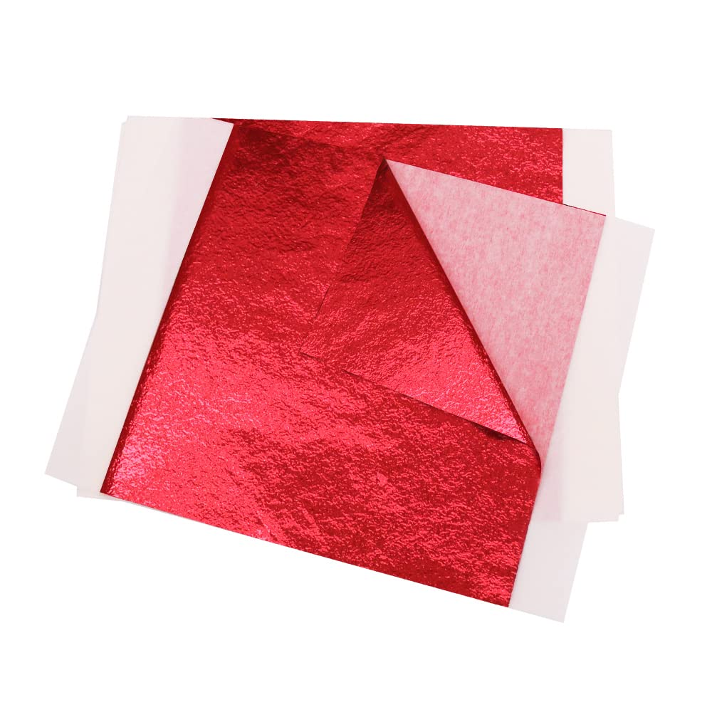 Premium 24K Red Gold Leaf Sheets - 5.11