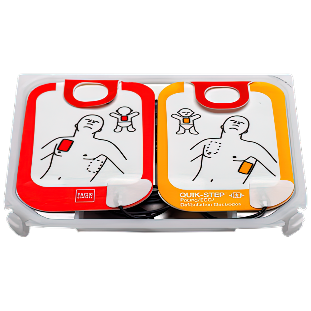 LIFEPAK CR2 Replacement Electrode Kit - 4 Year Long-Life Pads for Philips Defibrillator - Emergency Medical Supplies for Hospitals & First Responders