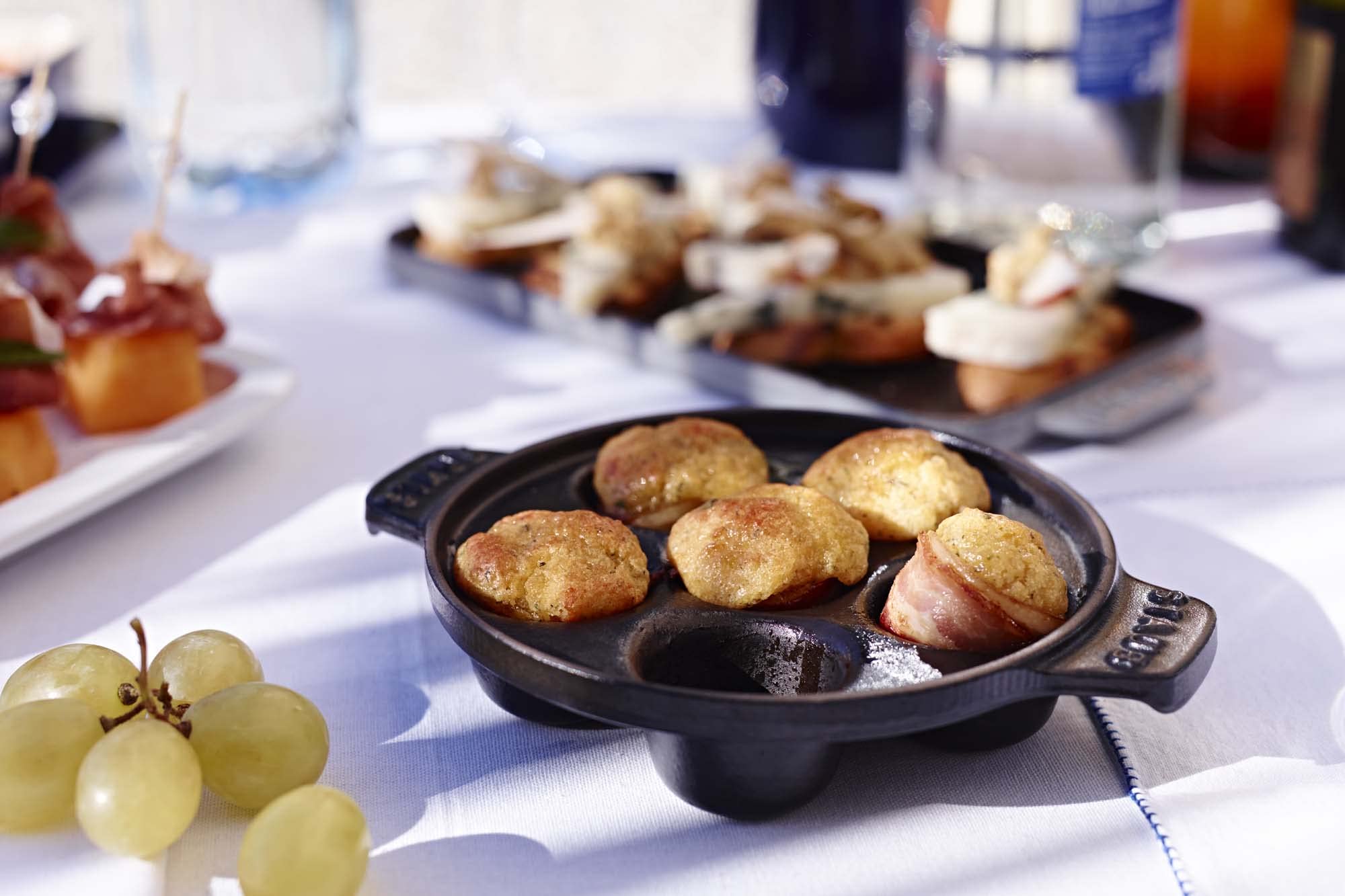 Staub 5.75-inch Cast Iron Escargot Dish with 6 Holes - Premium Matte Black French Cookware for Baking, Serving Snails, Appetizers & Small Bites