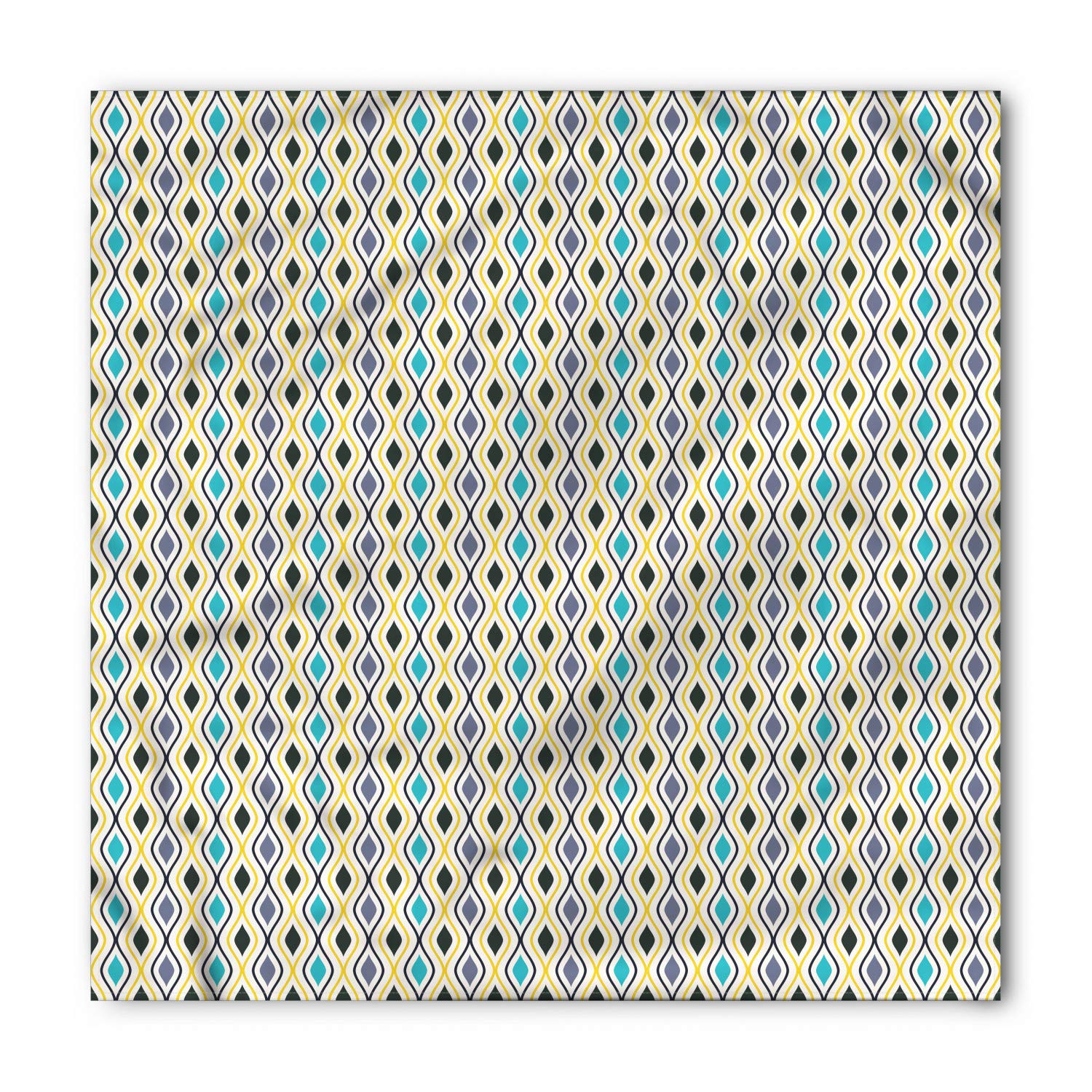 Ambesonne Abstract Bandana - Stylish Unisex Head & Neck Scarf with Oval Drop Design - Perfect for Outdoor Activities, Concerts, and Fashion Accessories