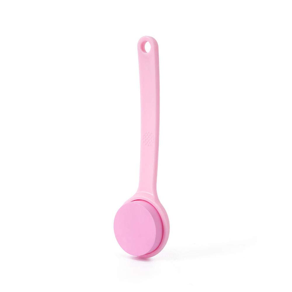 XiXiBoom Long Handle Exfoliating Bath Brush - Back Scrubber & Body Brush for Deep Cleansing, Dead Skin Removal - Shower Brush with Soft Bristles (Pink) - Perfect for Spa, Exfoliation & Relaxing Shower Experience