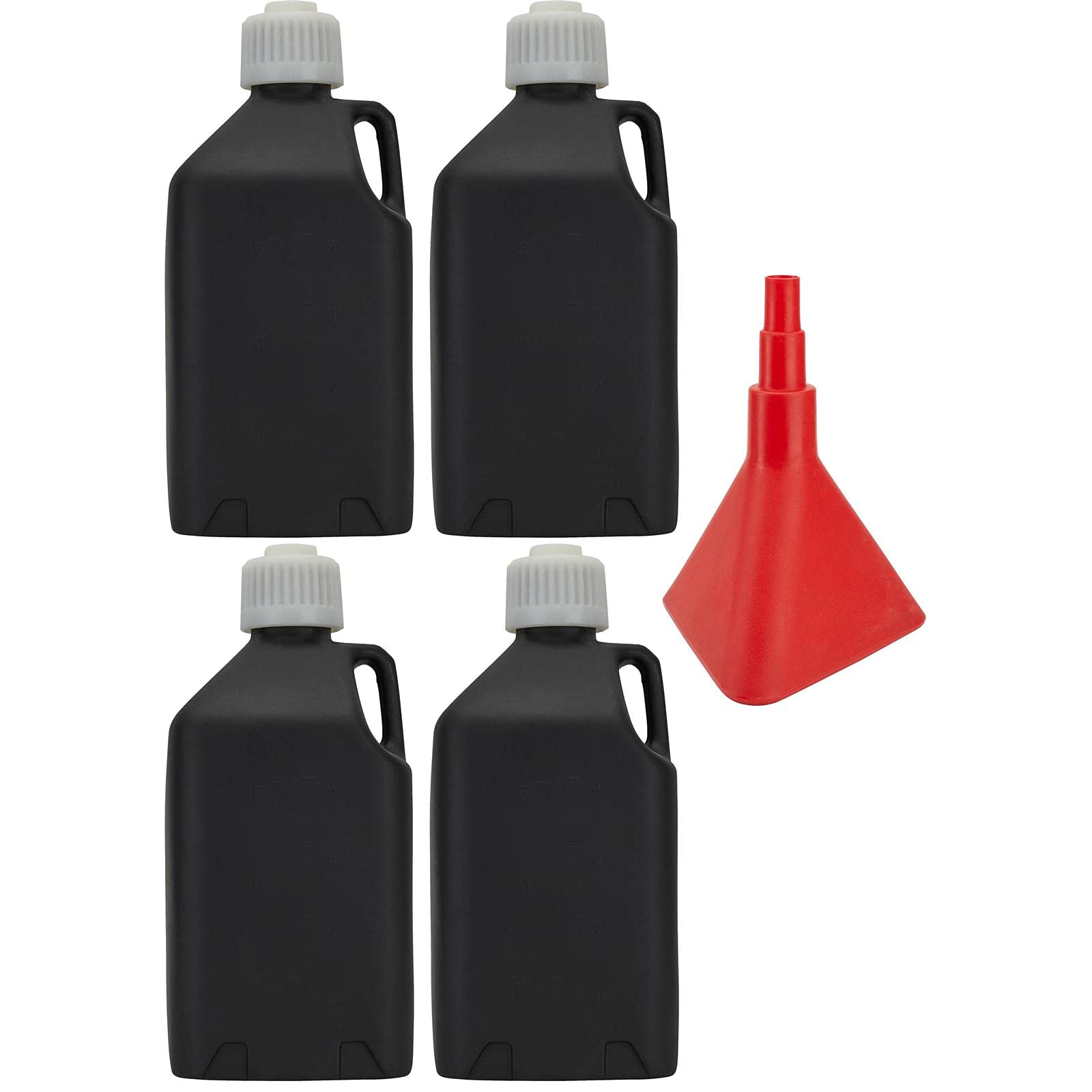 Speedway Square 5 Gallon Utility Jug with Funnel - Heavy Duty Water Container for Camping, Emergency Preparedness & Outdoor Activities