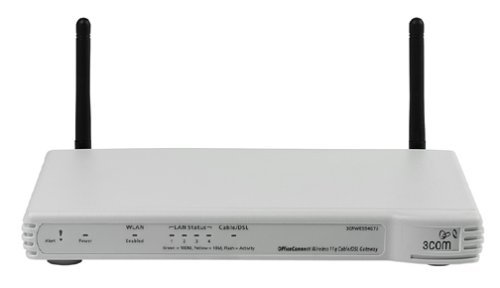Corp OFFICECONNECT Wireless 11G Router (3CRWE454G72-US) - High-Speed WiFi for Home & Small Business Office Networking