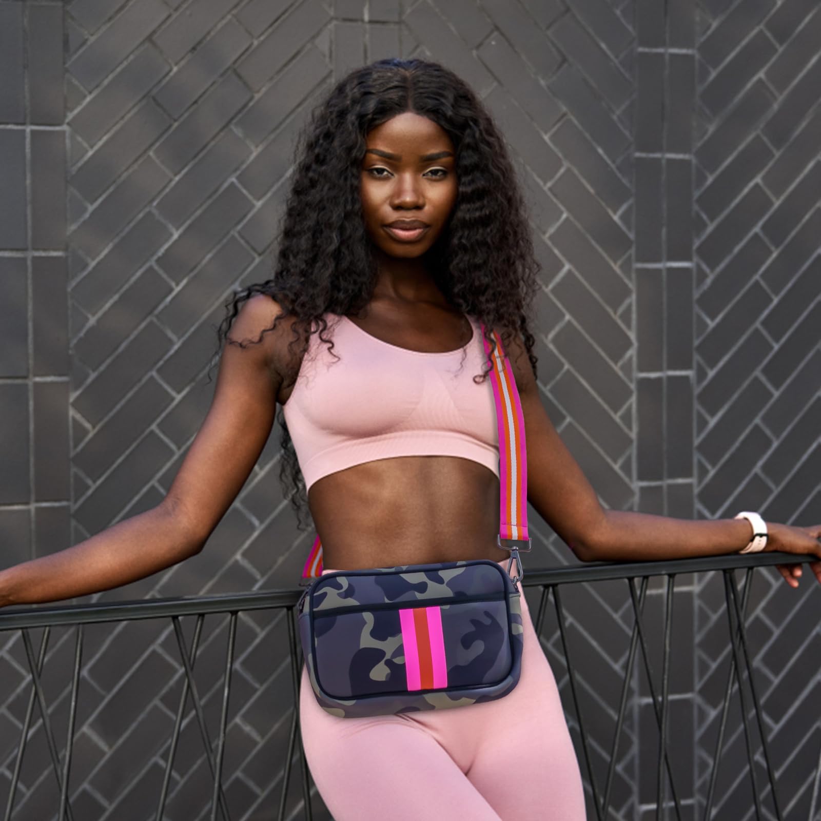 Neoprene Crossbody Bag for Women - Stylish Messenger Tote for Travel & Daily Use