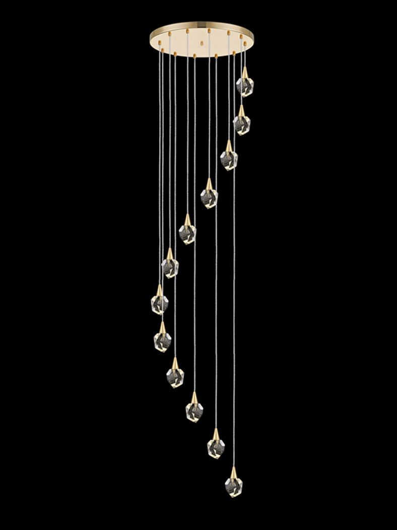 Aquaria Lamp 12L - Modern Matt Gold & Chrome LED Table Lamp for Bedroom, Living Room, Office | Energy Efficient Lighting for Home Decor & Workspace Ambience