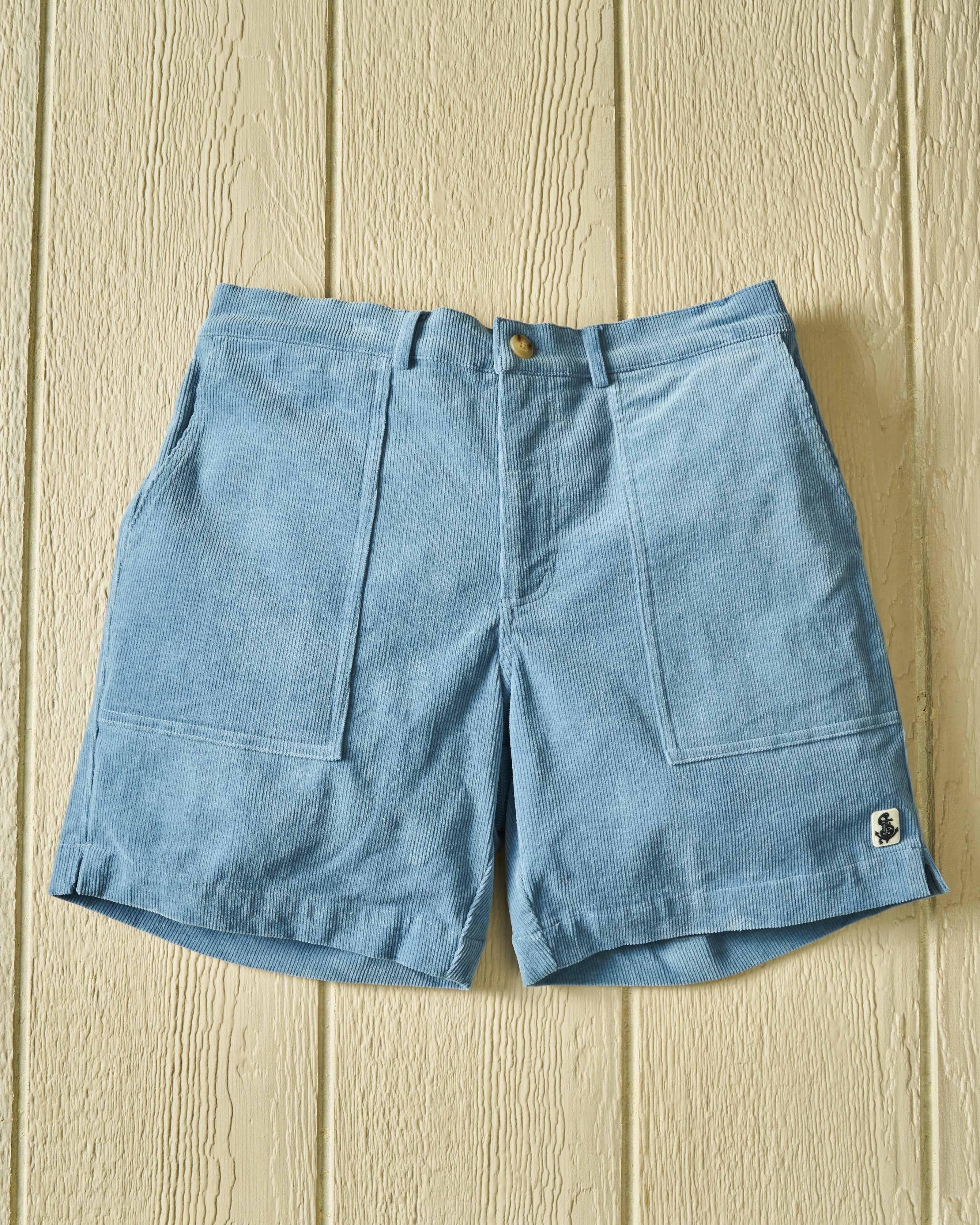 Ventura Shorts in Atlantic Blue Corduroy - Stylish & Comfortable Men's Casual Shorts for Summer, Beach & Outdoor Activities