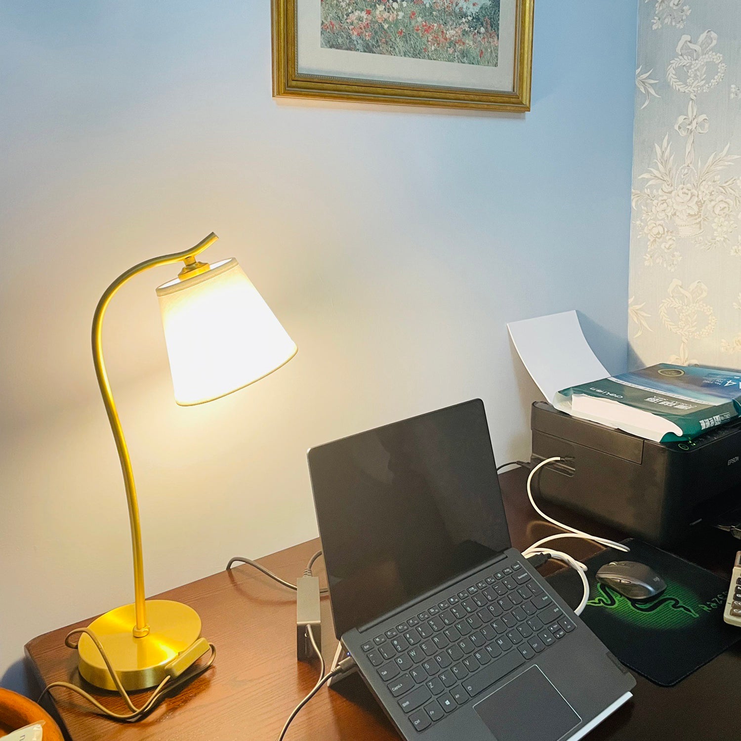 Aneta Table Lamp - Modern LED Desk Lamp with Adjustable Brightness & Color Temperature for Home Office, Bedroom, and Study Room Lighting