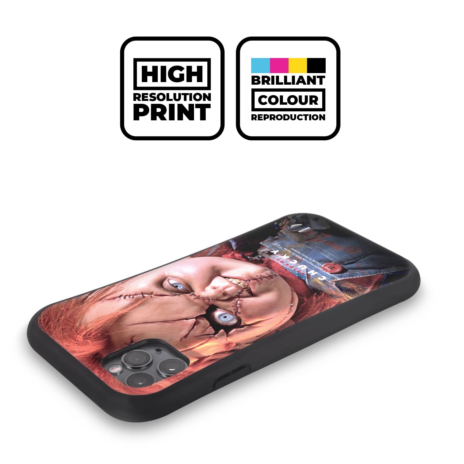 Officially Licensed Bride of Chucky iPhone 12 Case - Horror Movie Inspired Phone Cover for Apple iPhone 12 & 12 Pro - Perfect for Halloween, Horror Fans & Movie Collectors