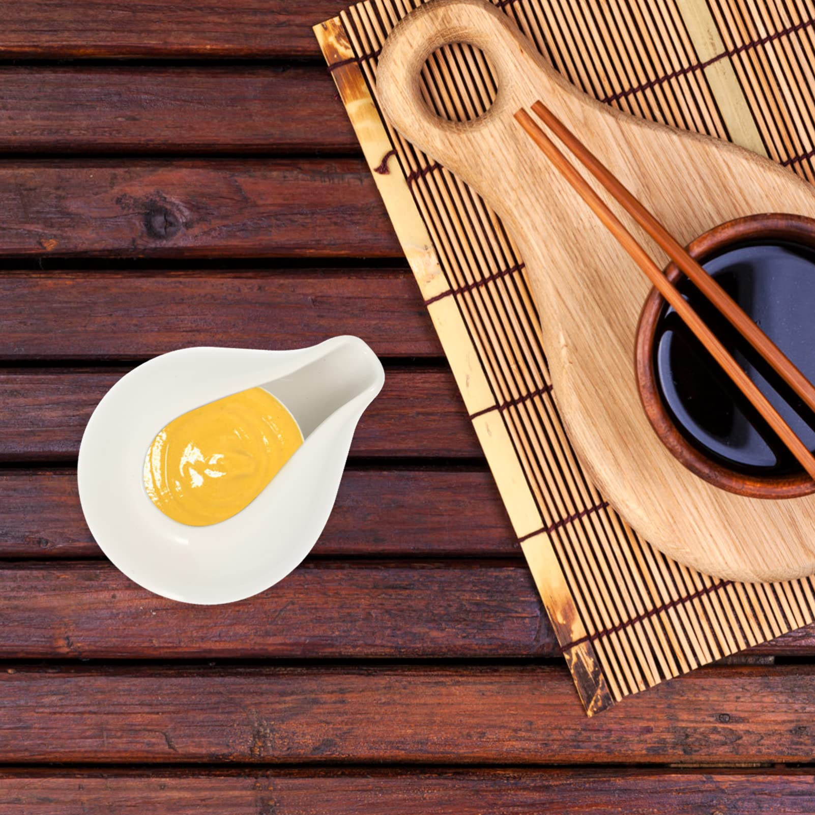 Hemoton Ceramic Soy Sauce Dish - Porcelain Milk Pitcher for Coffee, Tea & Creamer - White Kitchen Gadget for Restaurants, Cafes & Home Use