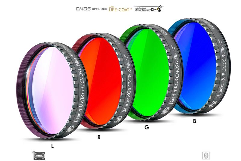 Baader CMOS Optimized L RGB Filter Set for Astrophotography - High-Quality Light Pollution Reduction Filters for DSLR & CCD Cameras - Perfect for Deep Sky Imaging and Night Photography