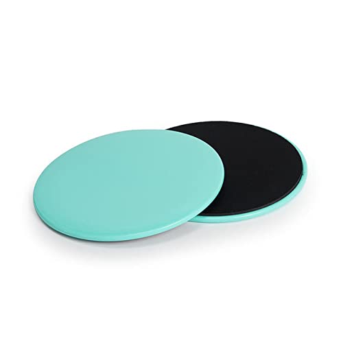 TENGGO 2-Pack Fitness Gliding Discs for Core Workouts, Yoga, and Home Exercise - Ab Sliders for Muscle Training & Cardio - Non-Slip Exercise Sliders (Green) - Perfect for Hardwood Floors & Carpet Workouts