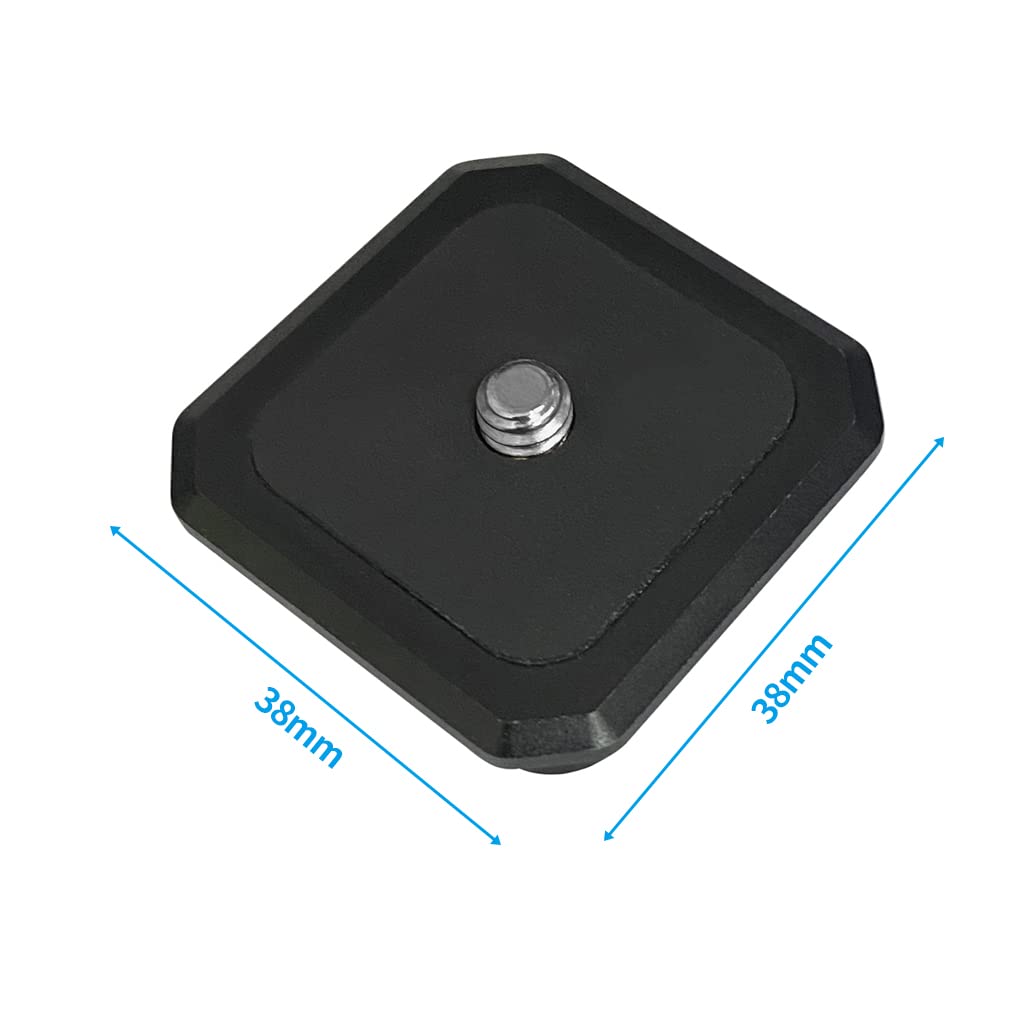FEICHAO Quick Release Plate Tripod Mount Adapter with 1/4'' Screw - Compatible with GoPro, Canon, Sony, Zhiyun, Feiyu, Nikon Cameras - Perfect for Vlogging, Photography & Action Shots