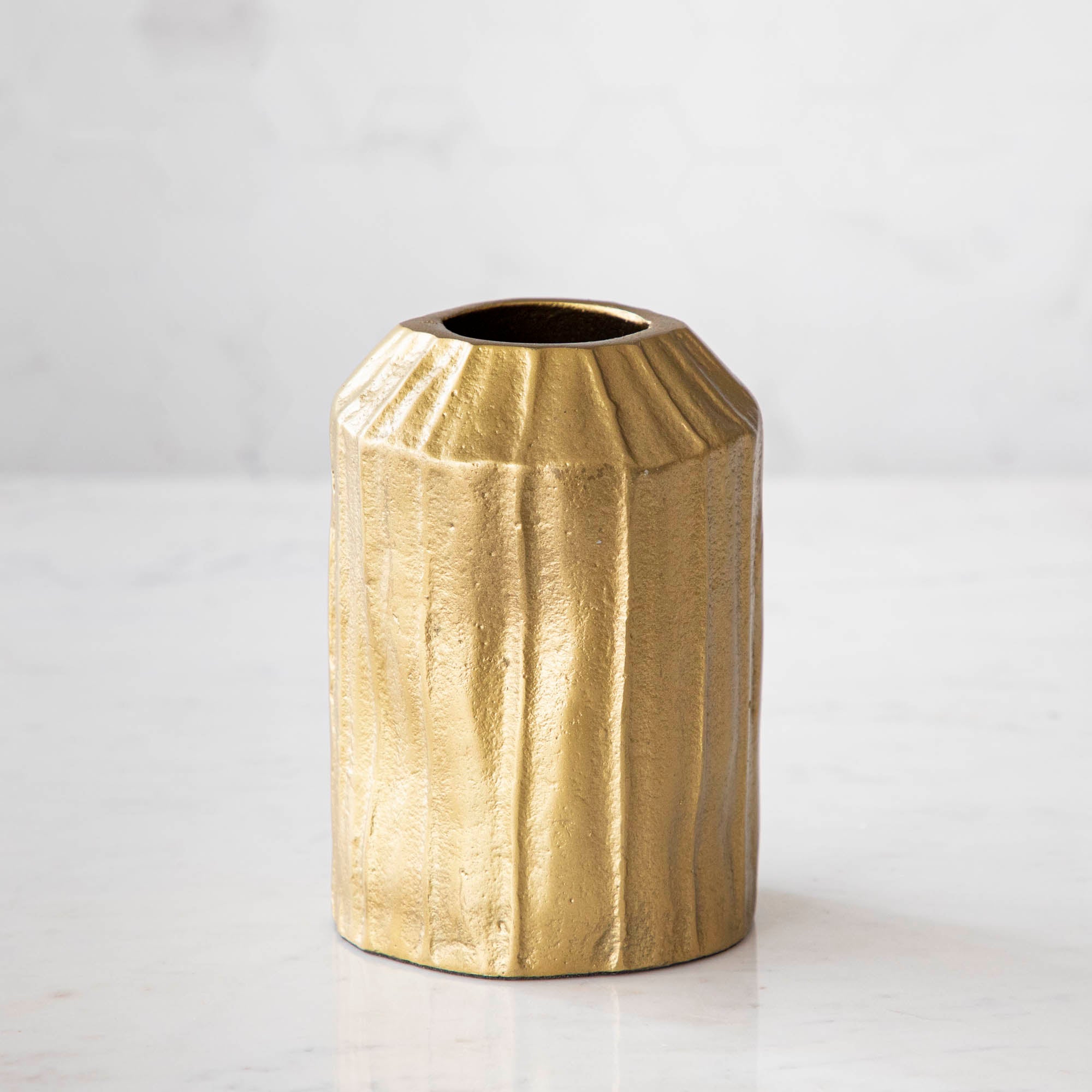 Croft Brass Vase - Elegant Handcrafted Decorative Vase for Home & Office Decor - Perfect for Centerpieces, Wedding Gifts & Interior Design
