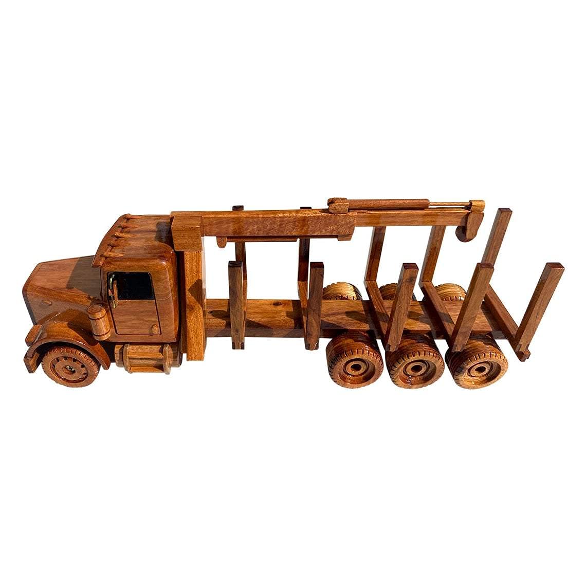 Premium Mahogany Wood Desktop Aircraft Model - Handcrafted Log Carrier Combo for Aviation Enthusiasts | Perfect for Office Decor, Home Display & Gift Giving