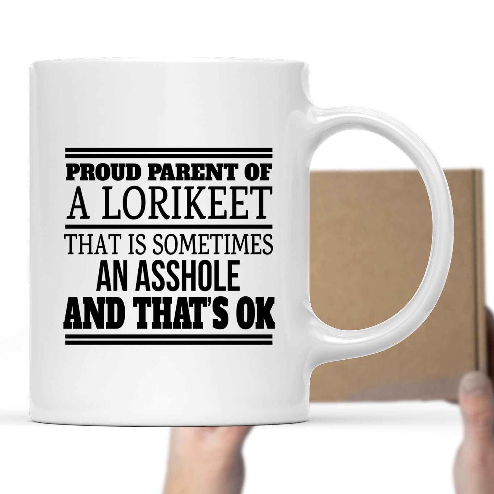 Colorful Lorikeet Coffee Mug - Perfect Gift for Women, Bird Lovers & Moms - Ideal for Home, Office & Outdoor Use
