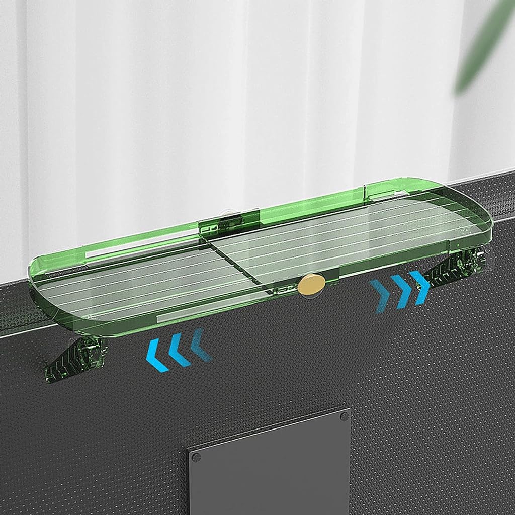 ABS Router Hider Box 2-Pack - No Punch Retractable Shielding Shelf for WiFi Router & TV Set-top Box | Home Office & Living Room Organization Solution