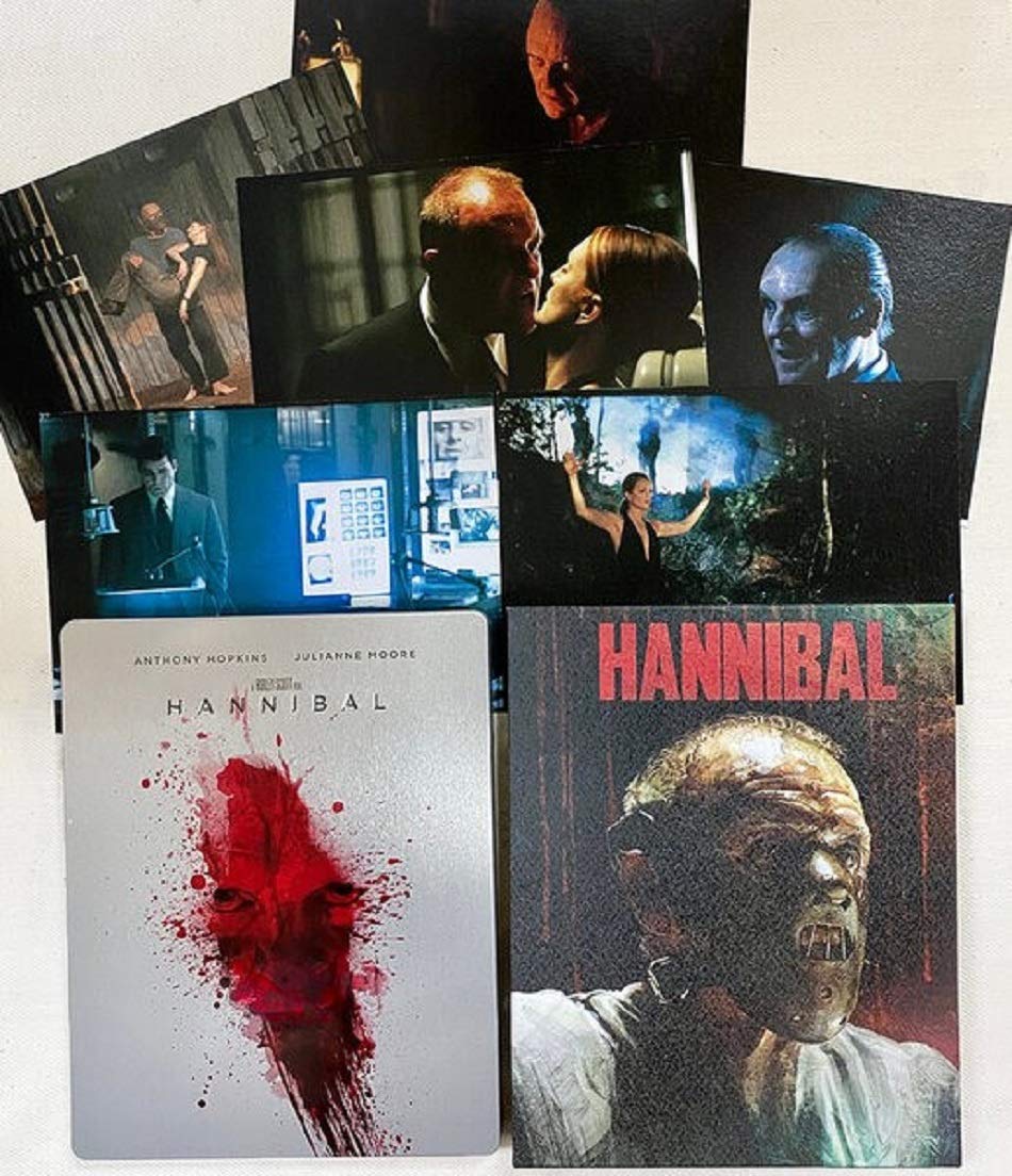 HANNIBAL Blu-ray Limited Edition Steelbook - Full Slip Import with Booklet & Art Cards | Collector's Edition for Movie Enthusiasts & Home Theater Setup