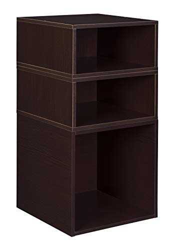 Premium Niche Cubo Deluxe Storage Set with Full & Half Size Cubes (1-2 Pack) - Truffle Brown | Modular Organizer for Closet, Nursery & Home Office Storage Solutions