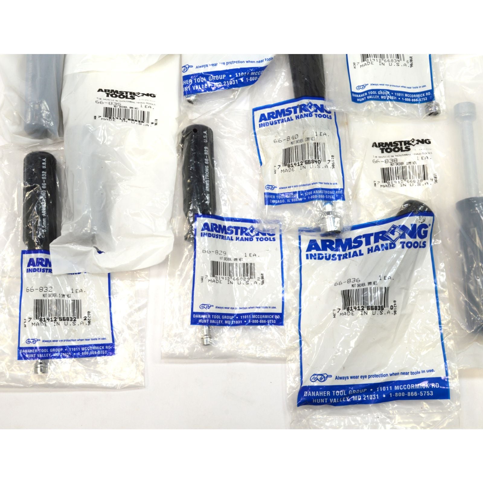Armstrong No. 66 848 11-Piece Nut Driver Set with Storage Pouch - Professional Grade Tool Kit for Automotive Repair, DIY Projects & Home Maintenance