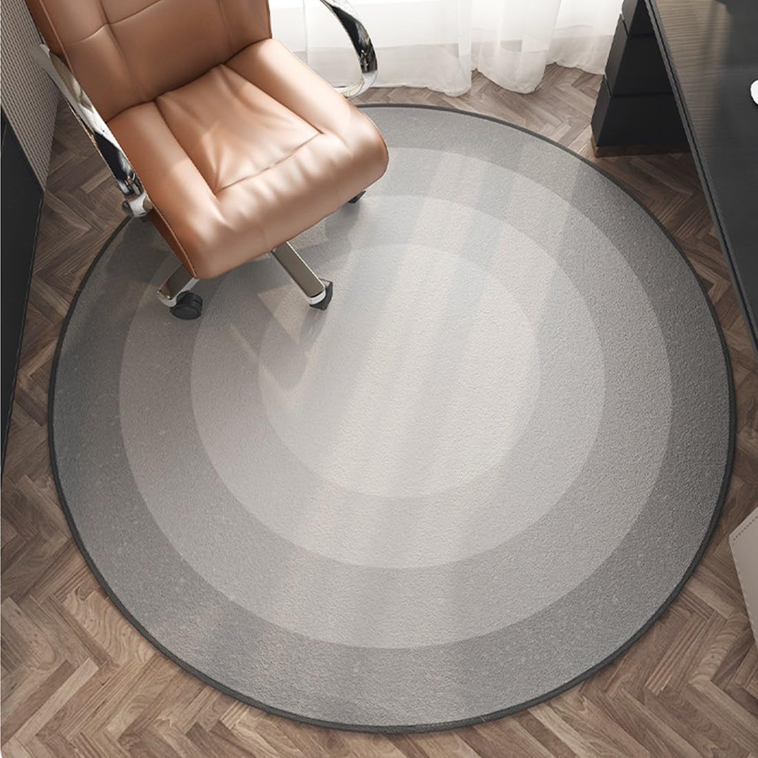 Premium Round Hardwood Floor Chair Mat - 55