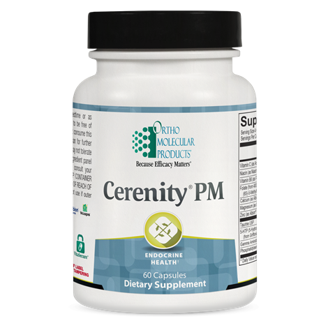 OrthoMolecular Products Cerenity® PM - Natural Sleep Aid Supplement with Melatonin & L-Theanine for Relaxation & Stress Relief - Perfect for Nighttime Use, Travel & Jet Lag Recovery