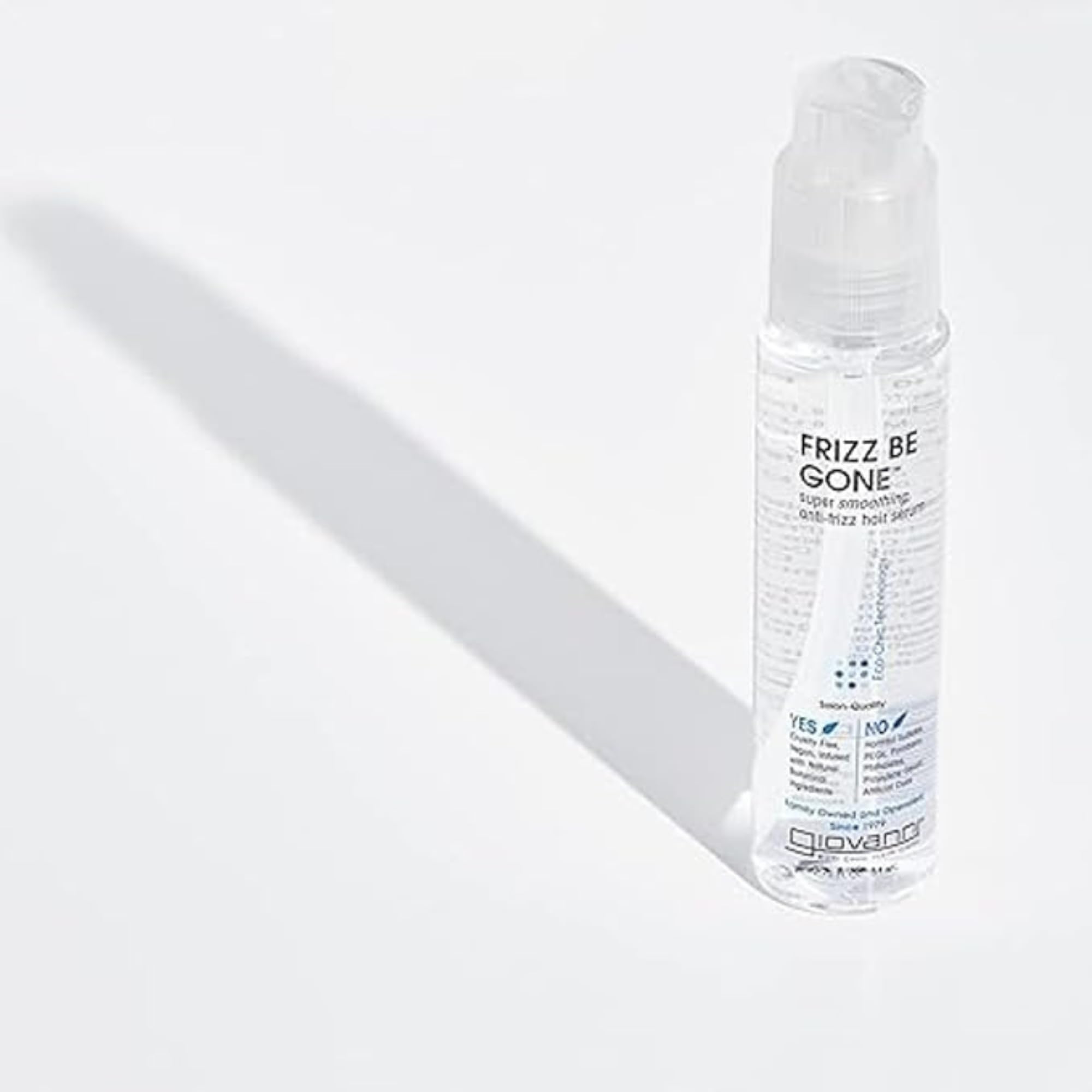 GIOVANNI ECO CHIC Frizz Be Gone Smoothing Anti-Frizz Hair Serum - Natural Botanical Infused, Adds Shine & Protects Hair Color, Paraben-Free Salon Quality Treatment (2.75 fl oz) - Perfect for Dry, Frizzy Hair & Color-Treated Locks at Home or Salon