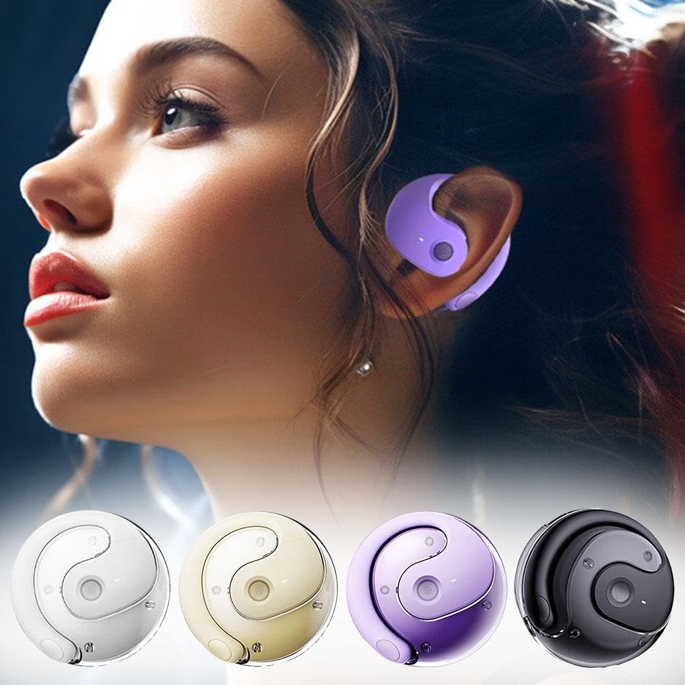 Awaze Labs X15 Pro Open Ear Wireless Bluetooth Earbuds - Noise Canceling, Secure Fit for Sports & Running, Sweatproof, Long Battery Life - Perfect for Gym, Workouts & Outdoor Activities (Black)