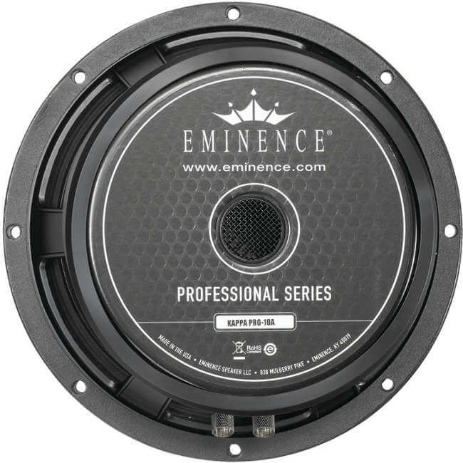 Eminence Kappa Pro 10A 10-Inch 500W 8 Ohm Professional Woofer Speaker for PA Systems, Bass Guitar Amps, and Live Sound Applications