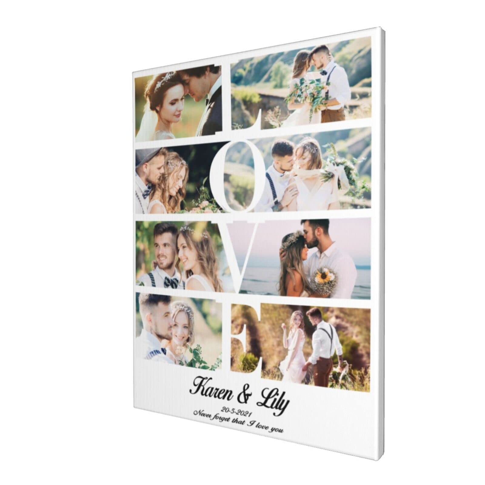 Custom Photo Canvas Prints - Personalized Wall Art & Picture Frames (20x24 inches) - Perfect for Home Decor, Wedding Gifts & Office Wall Art
