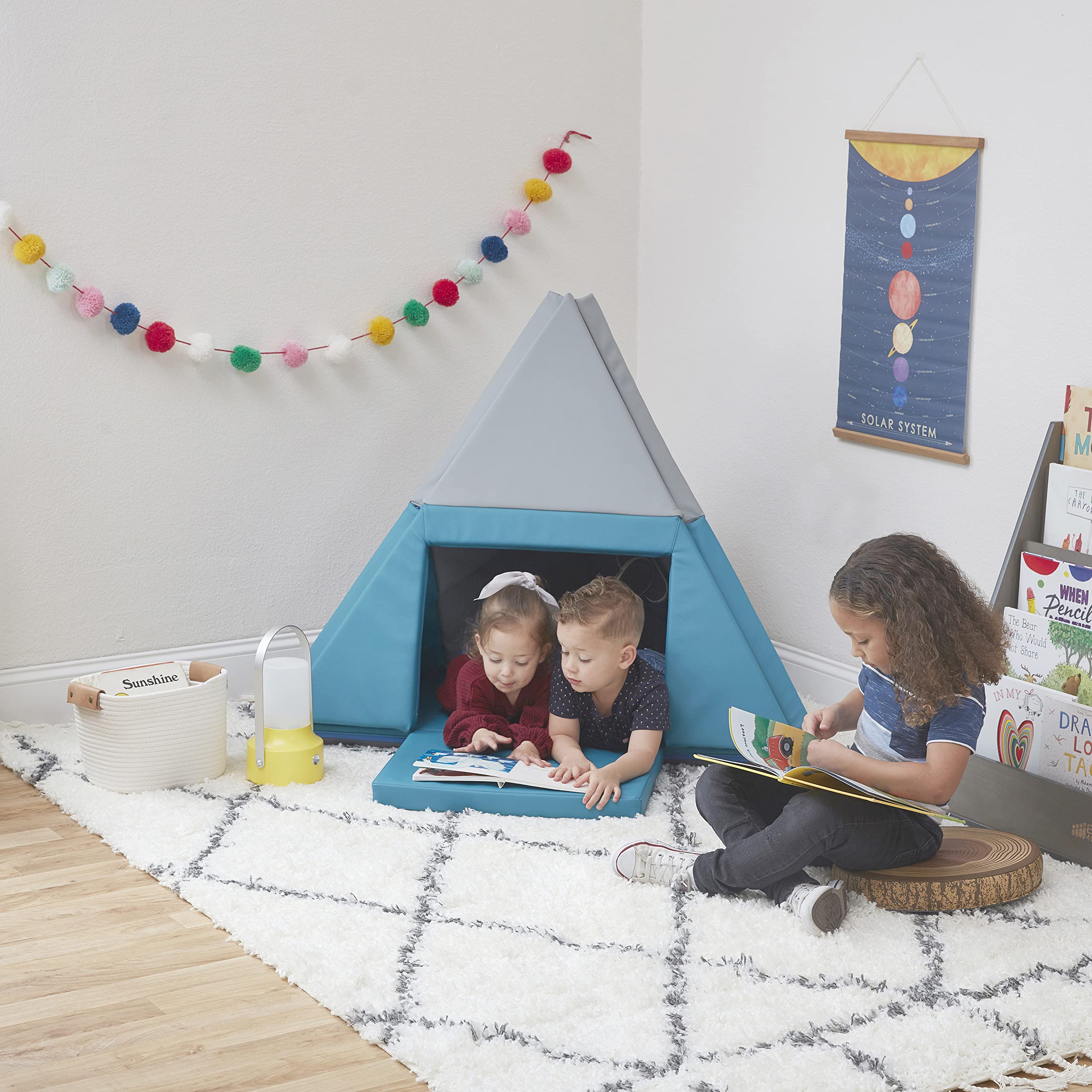 SoftZone Camp Canoe & Tumble Too Folding Playmat for Kids - Non-Slip Nursery Play Mat for Indoor Outdoor Use - Perfect for Camping, Daycare & Home Play Areas