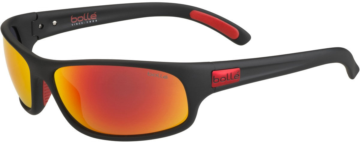 12447 - Black Metal Red Matte - HD Polarized Brown Fire