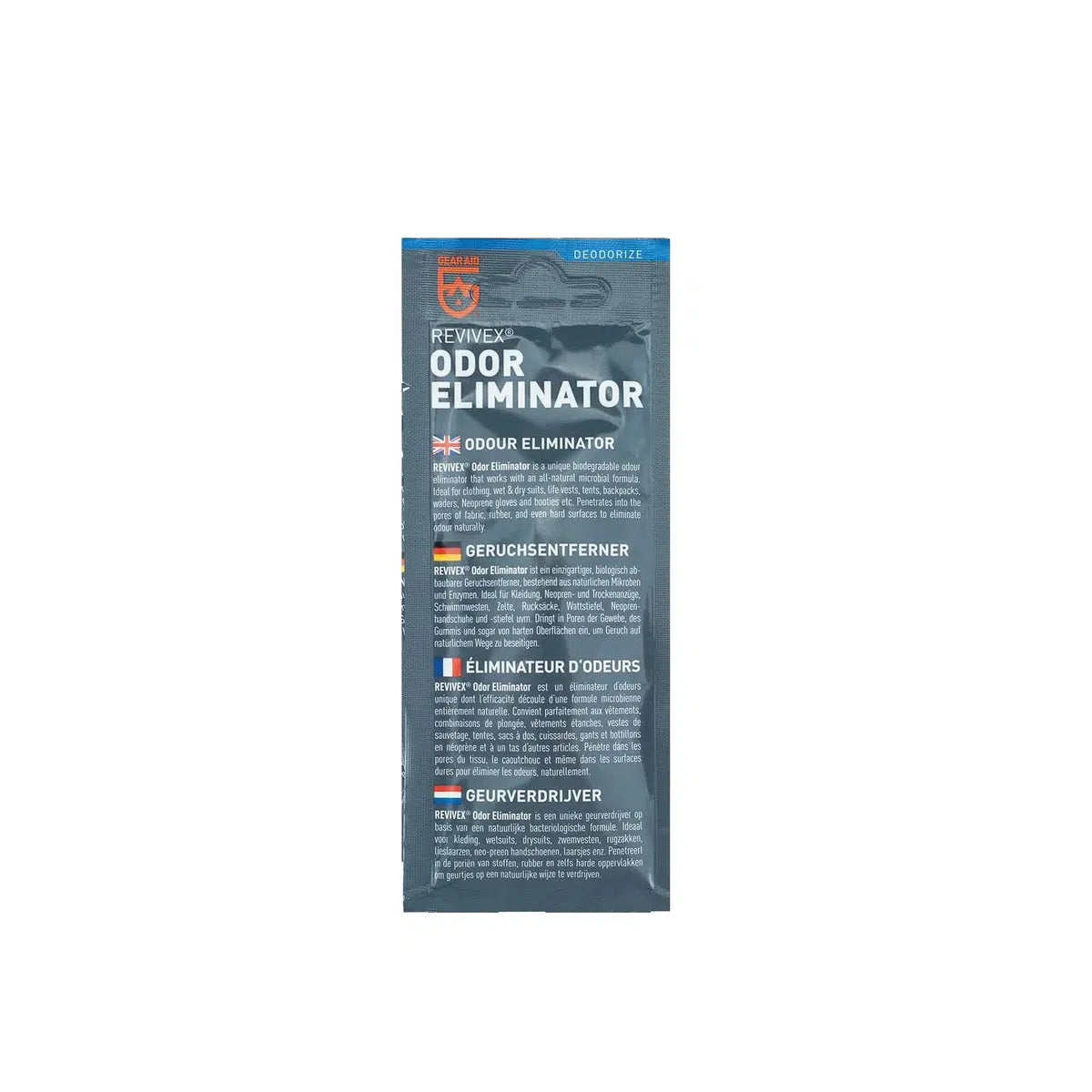 Gear Aid Revivex Odor Eliminator Spray 15ml Travel Size - Eliminates Sweat, Gym & Shoe Odors - Perfect for Travel, Sports & Outdoor Activities