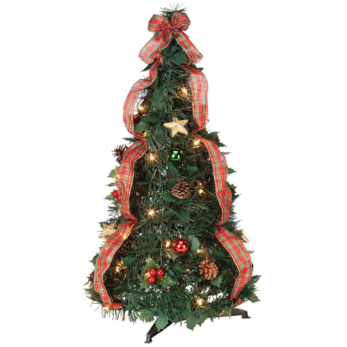 Holiday PeakTM 3ft Plaid Christmas Tree for Home Decor