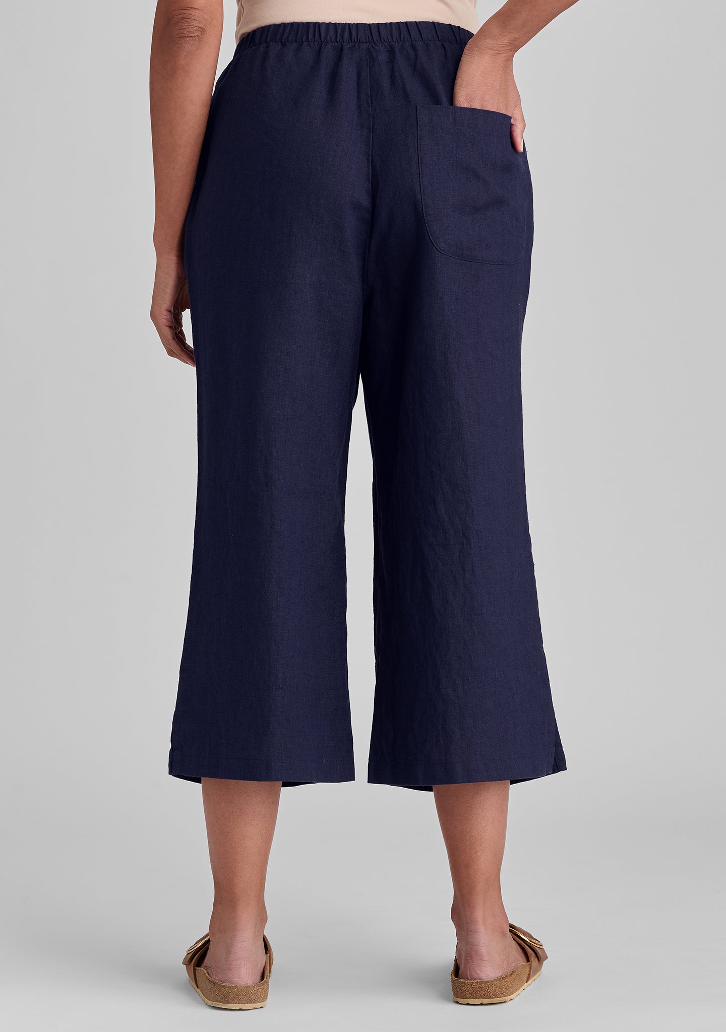 Comfortable Linen Pants with Elastic Waistband - Breathable & Stylish Push Out Pants for Women | Perfect for Summer, Travel & Casual Wear