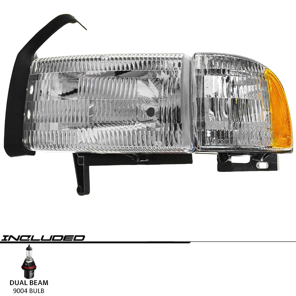 EPIC LIGHTING OE Style Replacement Headlights, Tail Lights & Corner Signal Lights 6-Piece Combo for 1994-2002 Dodge Ram 1500 & 2002 Ram 2500/3500 Trucks - Upgrade Your Truck's Lighting for Night Driving & Enhanced Visibility
