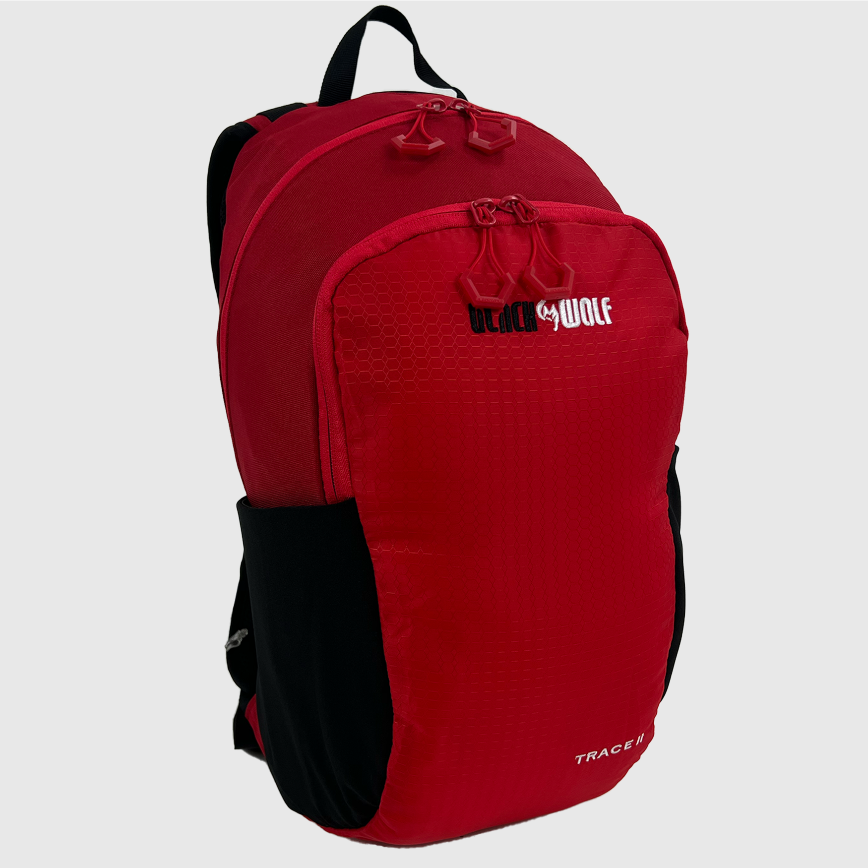 Black Wolf Trace II 16L Backpack - Lightweight Hiking Daypack with Durable Water-Resistant Material (True Red) - Perfect for Outdoor Adventures, Travel & Daily Commute