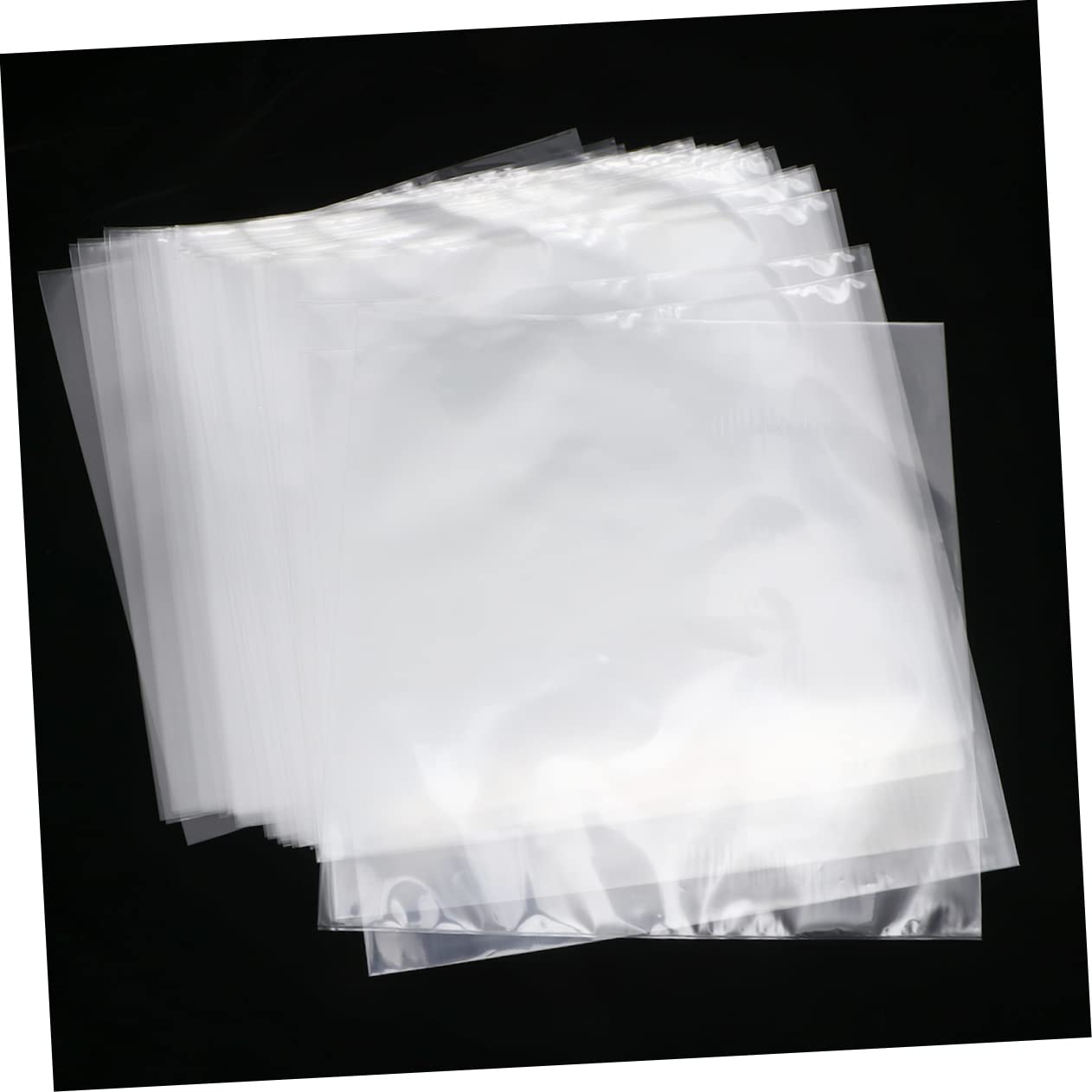 30pcs 12 Inch Flat No Seal Vinyl Record Sleeves - Protective Plastic Bags for LP Storage, Scratch Prevention & Dust Protection | Ideal for Record Collectors, DJs & Music Enthusiasts