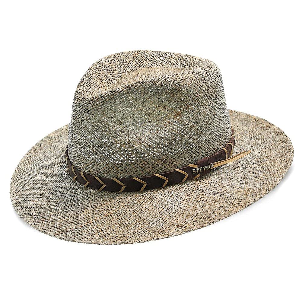 Stetson Women's Alder Wheat Straw Sun Hat - Wide Brim Summer Beach Hat for Outdoor, Gardening, and Vacation