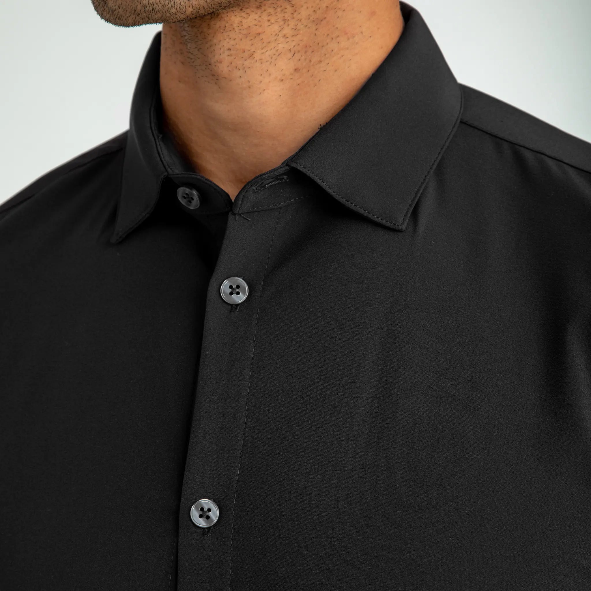 Premium Leeward LS Dress Shirt for Men - Classic Black Formal Business Shirt - Perfect for Office Wear, Interviews & Special Occasions