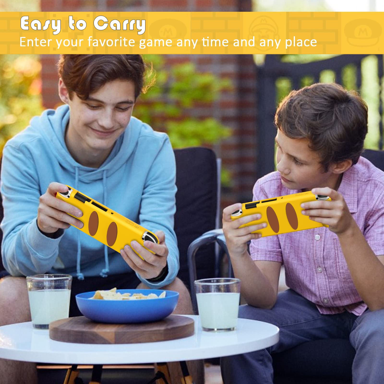 Premium KENOBEE Silicone Protective Case for Nintendo Switch OLED Model 2021 - Soft Ergonomic Grip Cover with Shock Absorption & Anti-Scratch Design for Switch OLED Console 7.0