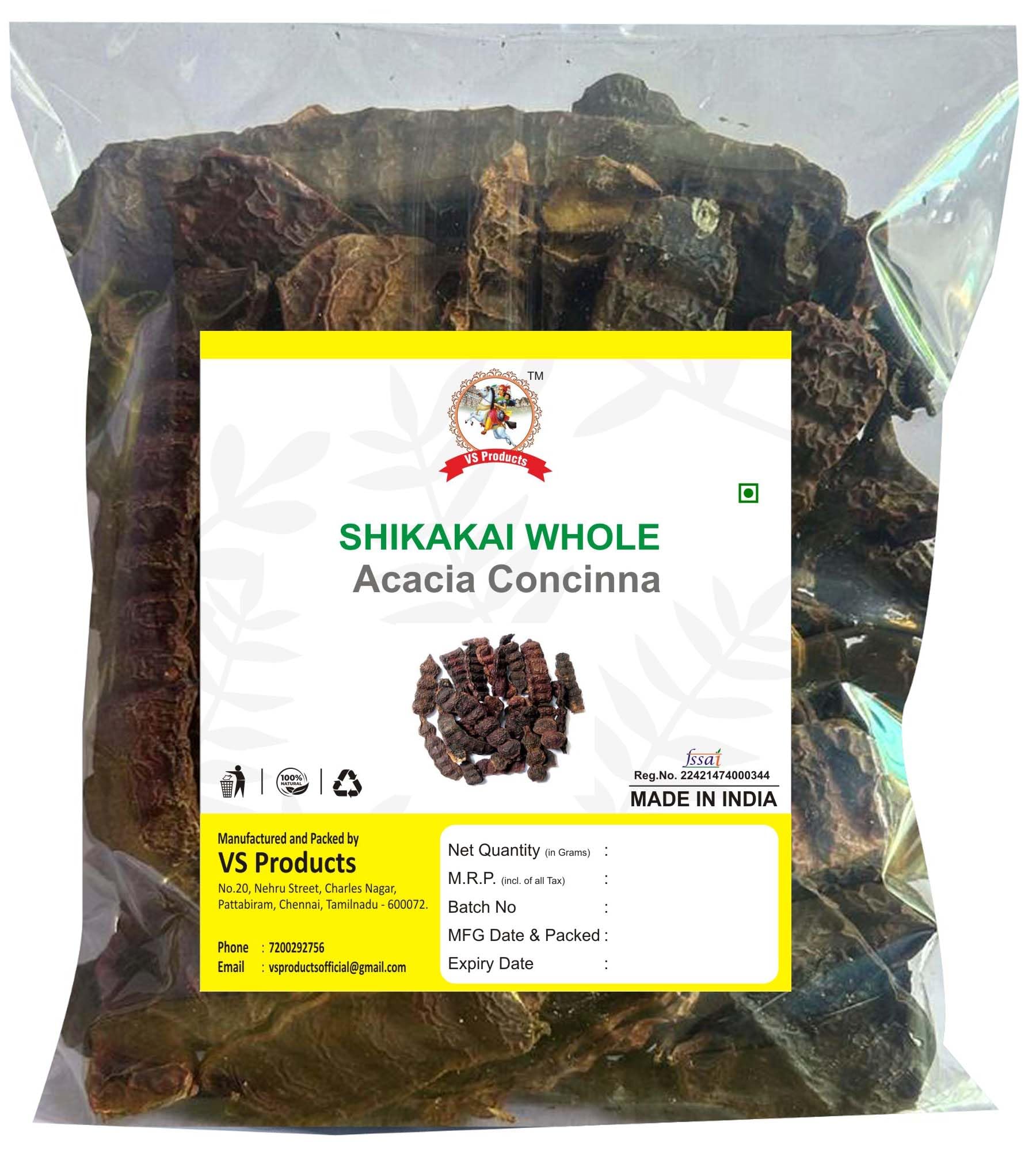 VS Products Shikakai Whole, 850g | Acacia Concinna | Natural Hair Care for Healthy Strong Hair | Promotes Hair Growth & Scalp Health | Perfect for Ayurvedic Hair Wash & DIY Hair Treatments