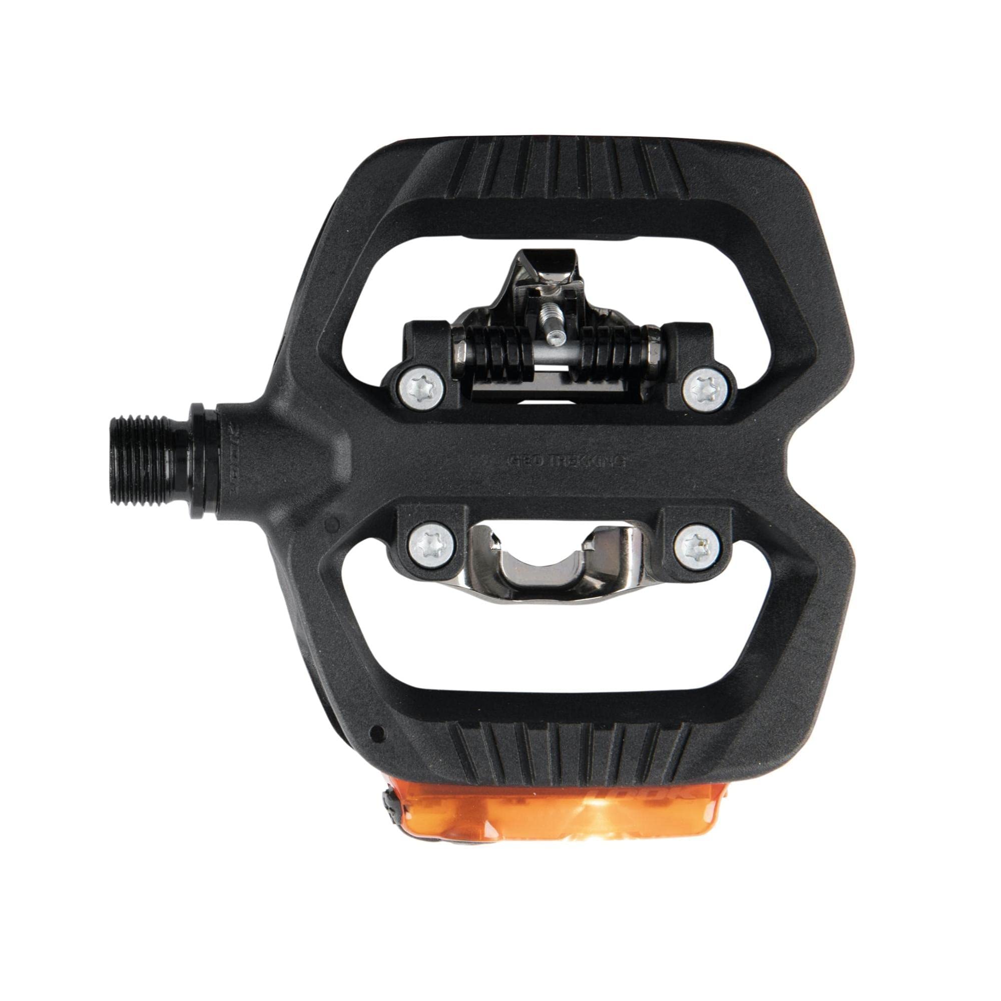 LOOK Cycle GEO Trekking Vision Bike Pedals - Ultra-Durable Hybrid Cycling Pedals with 1 Clipless & 1 Flat Side - Compatible with SPD Cleats - Perfect for Road, Mountain & Commuter Bikes - Great for Training, Touring & Daily Rides