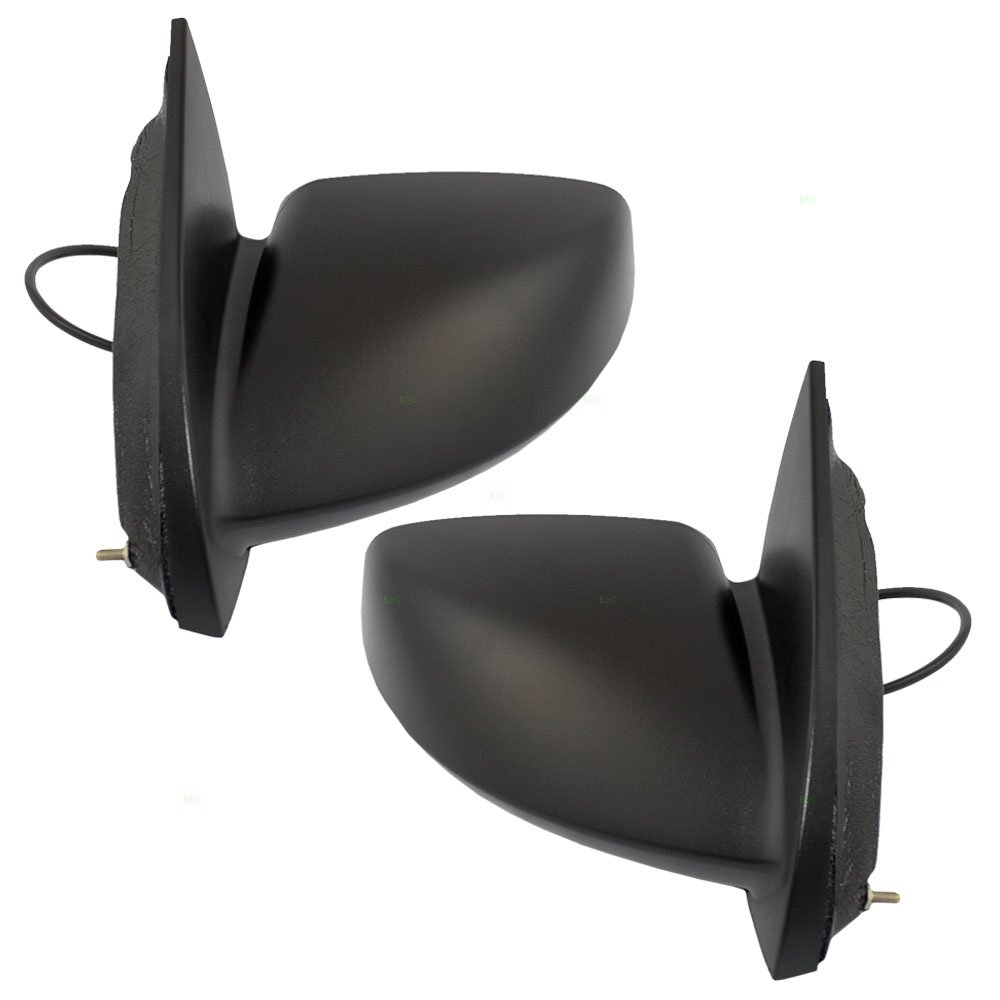 Brock Replacement Power Side Door Mirrors Set - Driver & Passenger Side Compatible with 2003-2007 Saturn Ion Coupe (Part #10363818 & 10363819) - Perfect for Auto Repair & Mirror Replacement