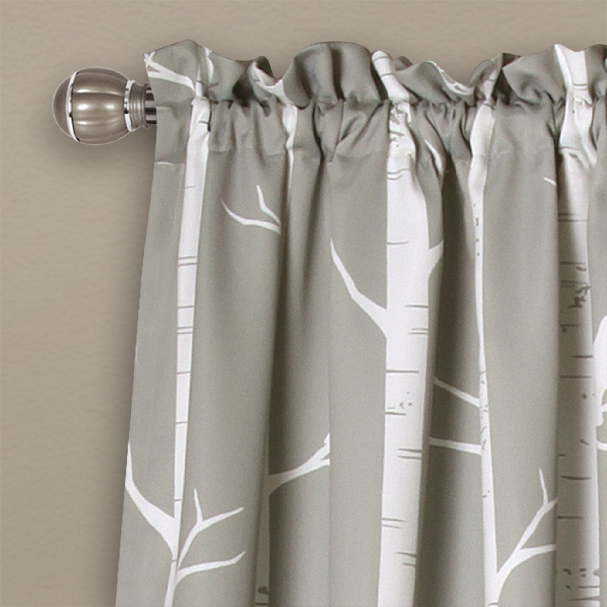 Bird on the Tree Light Filtering Window Curtain Set - Nature Inspired Sheer Drapes for Living Room & Bedroom - Perfect for Soft Sunlight & Privacy