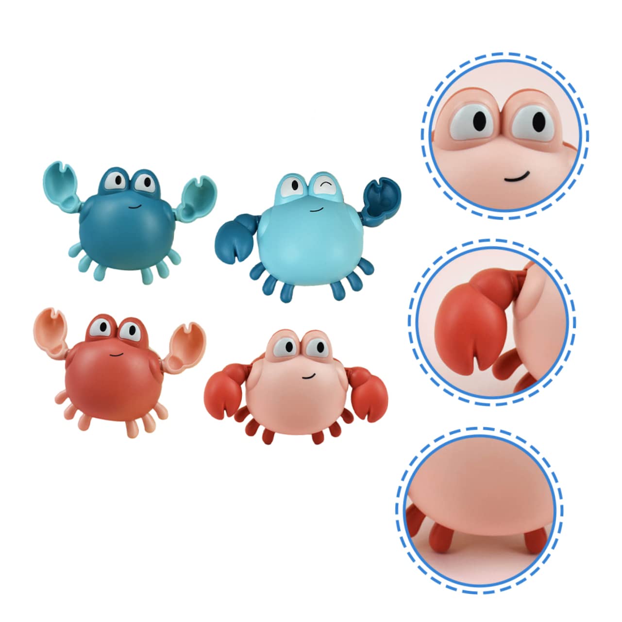 UPKOCH 4 Pack Wind Up Swimming Bath Toys - Cute Floating Animal Bath Toys for Kids, Waterproof Bathtub Toys for Toddlers & Babies - Fun Bath Time & Pool Playtime Accessories