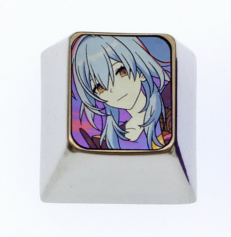 Honkai: Star Rail 1U Titanium Alloy Custom Keycaps - Anime Game Character Mechanical Keyboard Accessories for Gaming PC Setup & Collectors