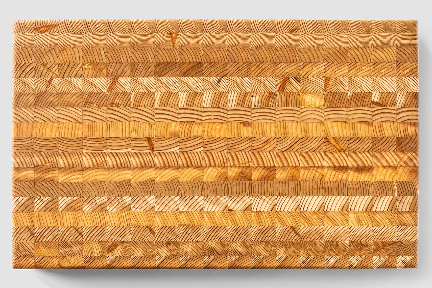 Premium Larch Wood End Grain Cutting Board - 21.6